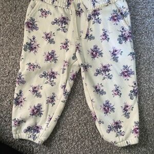 Janie and Jack Purple Floral Pants